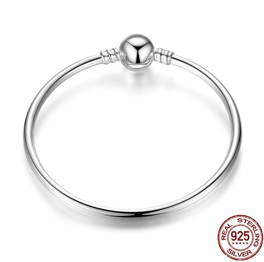925 Sterling Silver Charm Bracelet Bangle – Mystery Jar Jewels