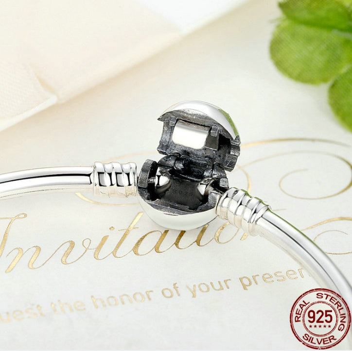 925 Sterling Silver Charm Bracelet Bangle – Mystery Jar Jewels